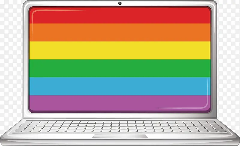 彩虹笔记本电脑