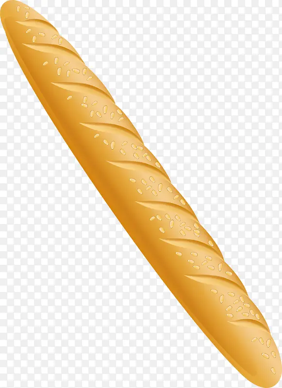 黄色美味法棍面包