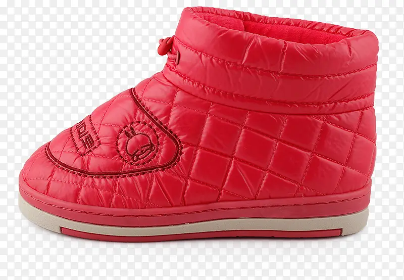 高清红色冬季面包靴