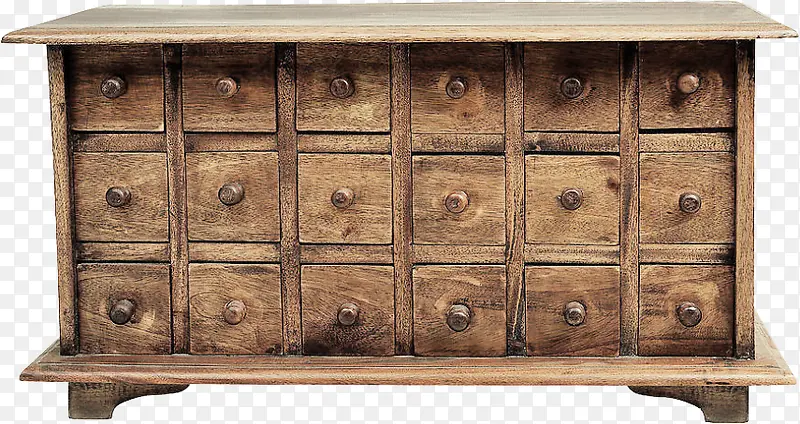棕色木头柜子装饰