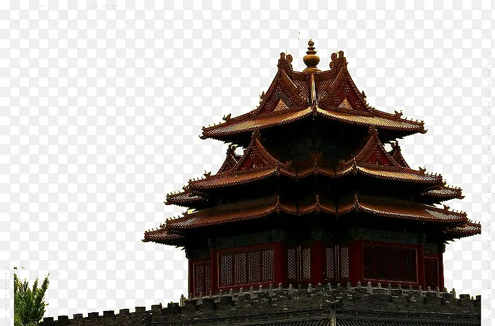 古代古典故宫角楼建筑元素PNG图片素材下载_图片编号10273626-PNG素材网