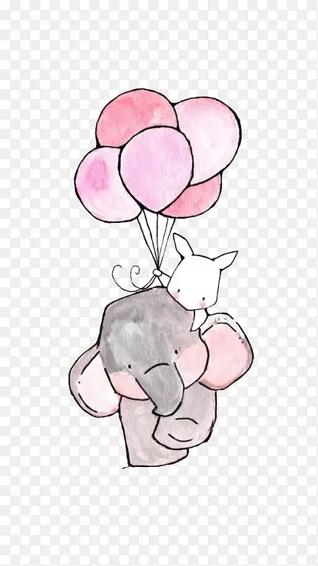 小白兔与气球