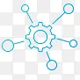 科技感蓝色高清扁平风格小图标