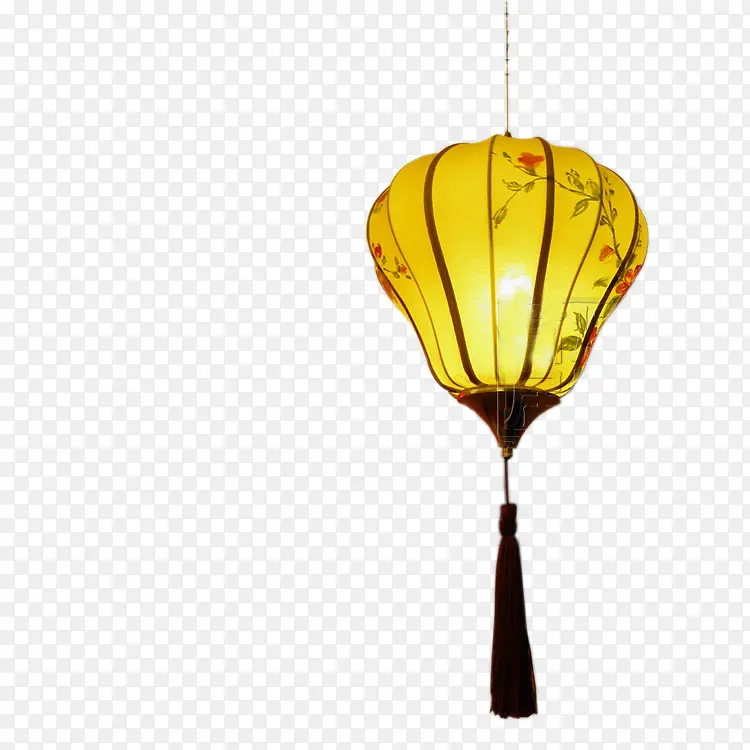 黄色古典艺术灯笼