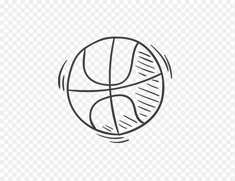 手绘篮球