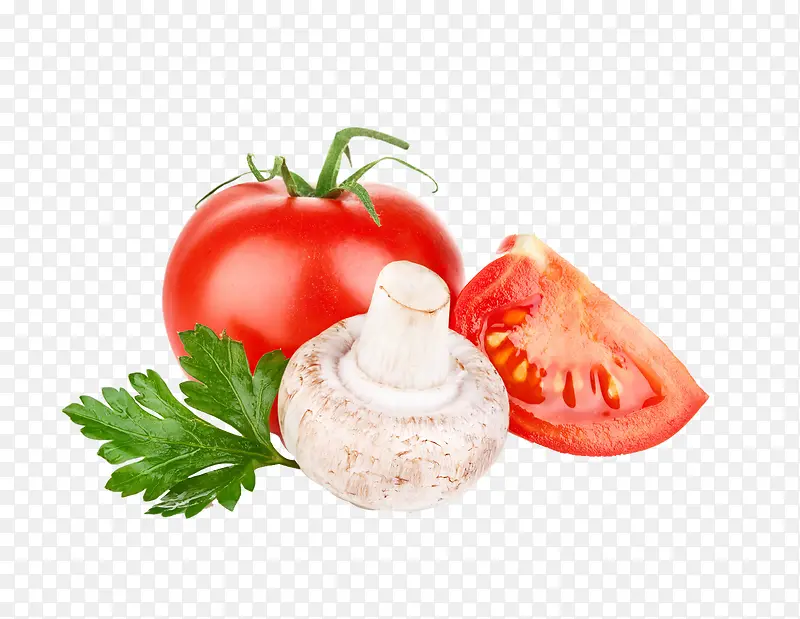 番茄和香菇