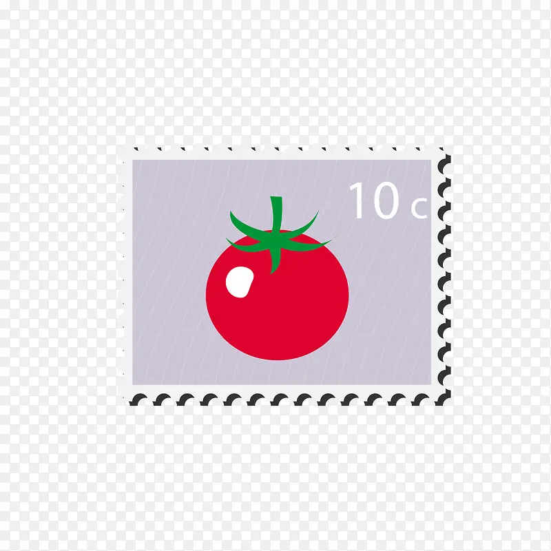 红色番茄邮票