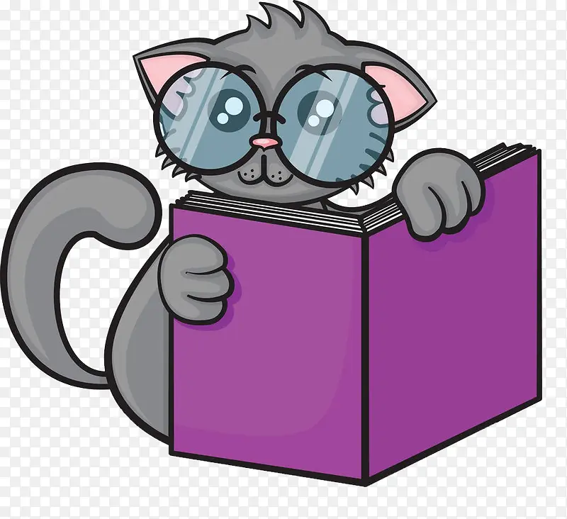 猫咪看书