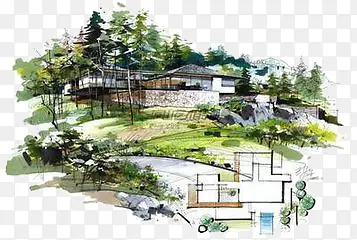 手绘建筑PNG图片素材下载_图片编号10292586-PNG素材网