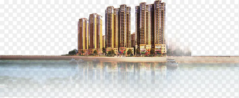 楼盘建筑风景画