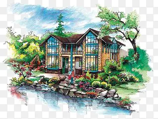 手绘建筑PNG图片素材下载_图片编号10294219-PNG素材网