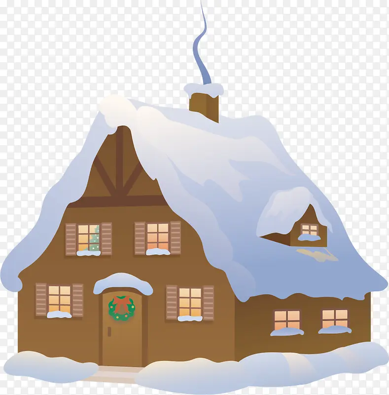 房子冬季素材