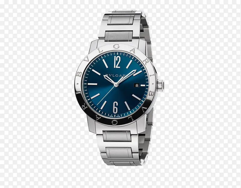 宝格丽蓝色腕表手表男表