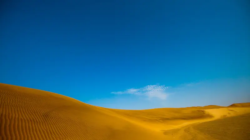 蓝天沙漠背景素材