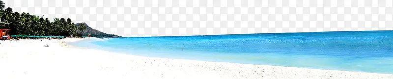 夏季海滩小岛蓝天