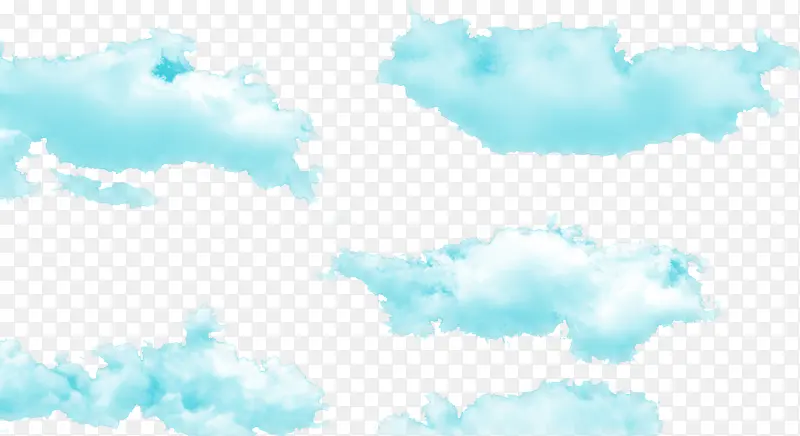 蓝天白云装饰素材
