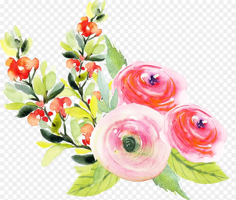手绘花朵
