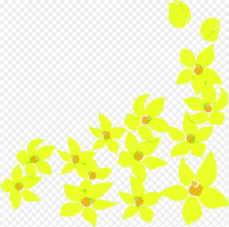 春天温馨黄色花朵