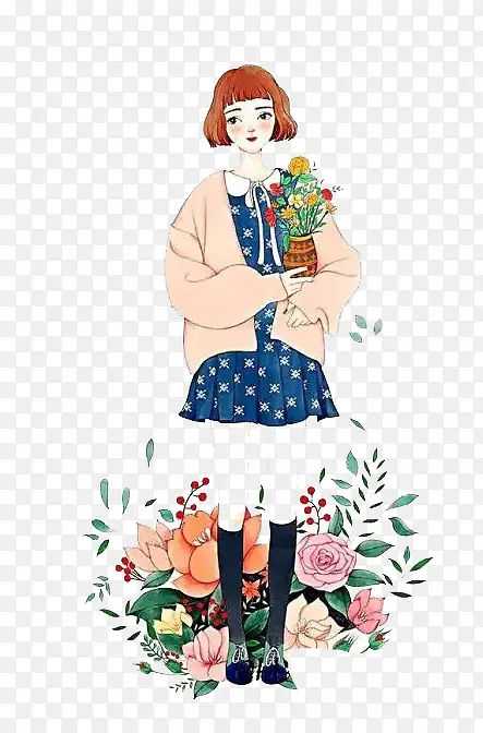 卡通女孩