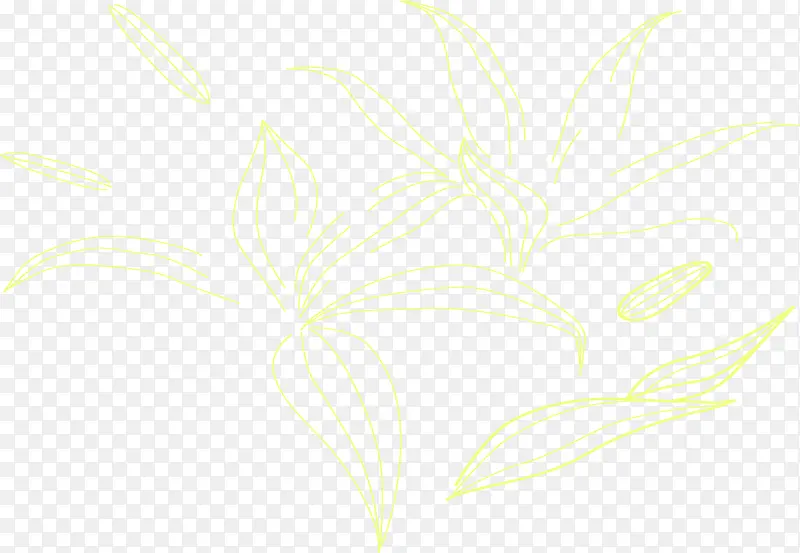 黄色朦胧抽象花朵