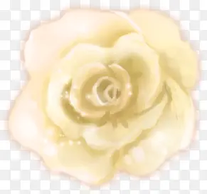 手绘黄色分层花朵装饰