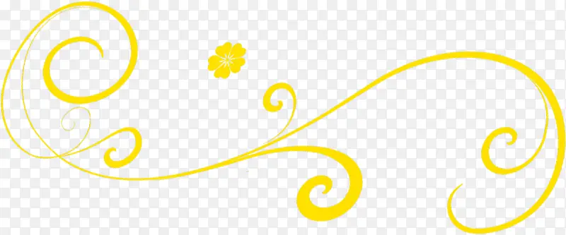 黄色唯美花朵树枝花纹