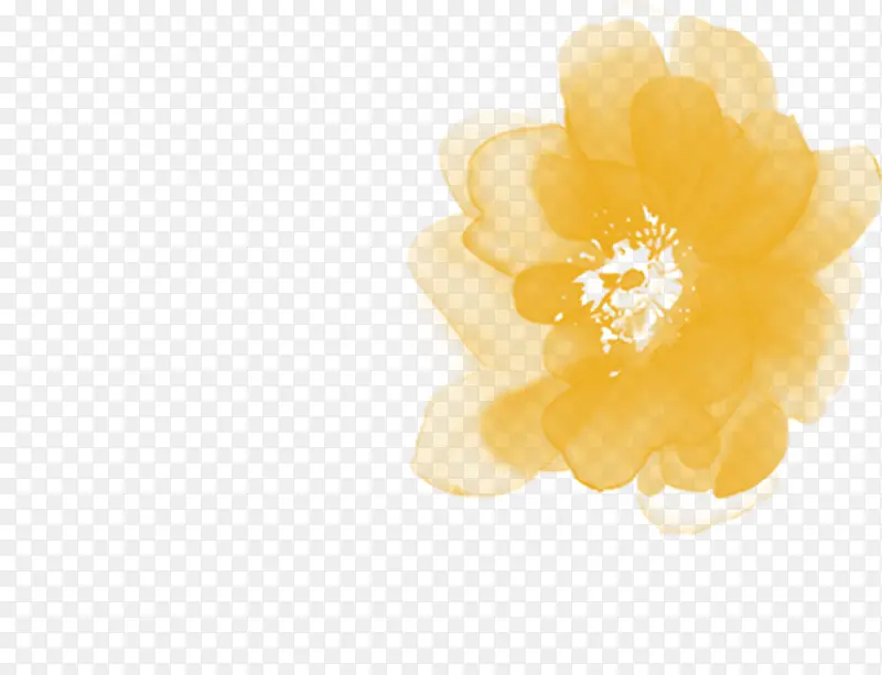 黄色可爱创意花朵