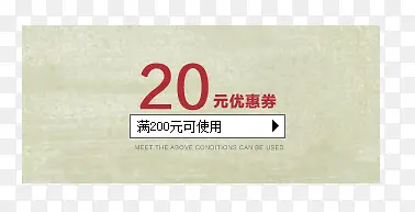 优惠券20元