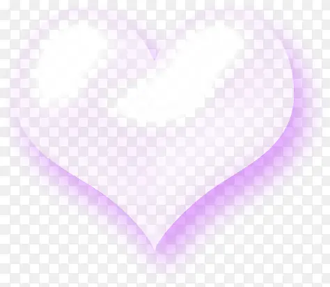 紫色梦幻手绘爱心