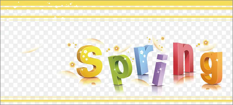 spring春天字体
