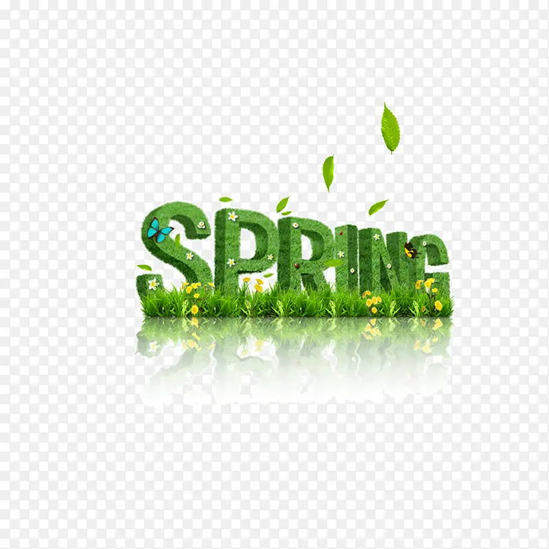 春天 spring 树叶字PNG图片素材下载_图片编号10314598-PNG素材网