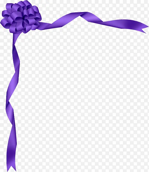 紫色彩带漂浮