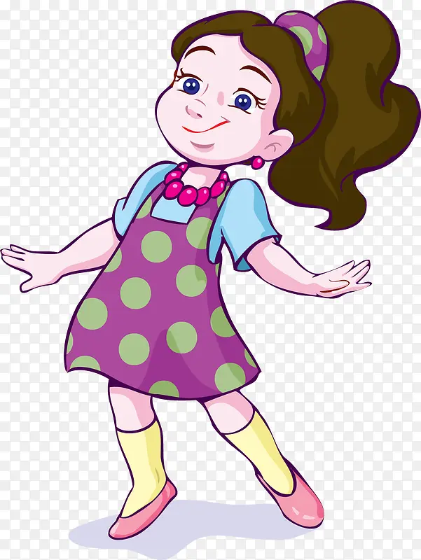 卡通女孩设计矢量素材PNG图片素材下载_图片编号10320590-PNG素材网