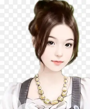 裙子长发女子图片