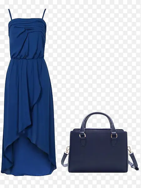 蓝色礼服裙子