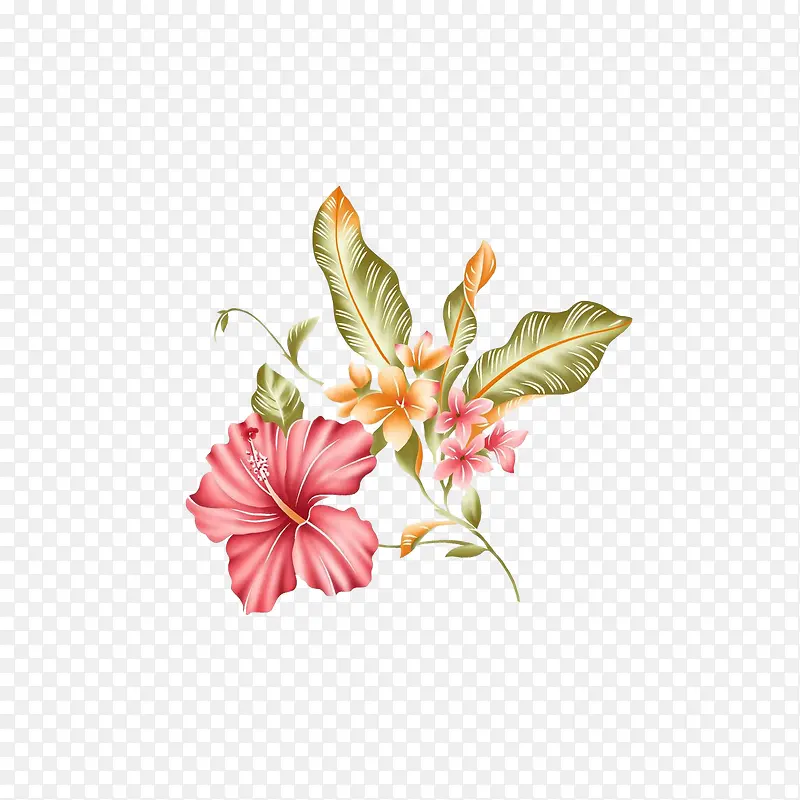 装饰手绘鲜花PNG图片素材下载_图片编号10324753-PNG素材网