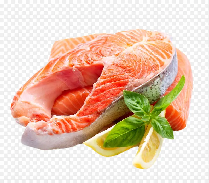 新鲜鱼肉柠檬图片