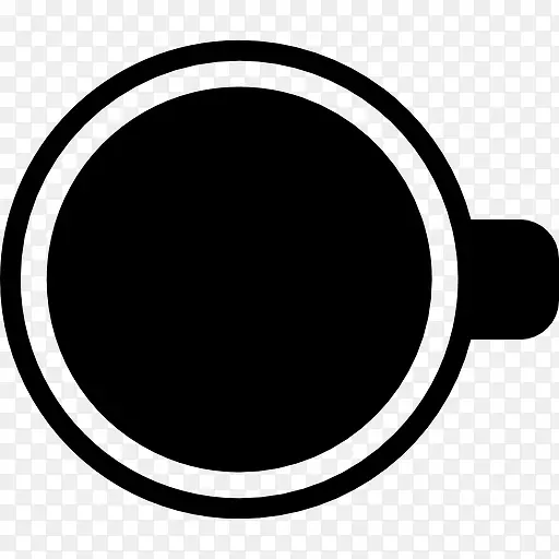 咖啡杯前视图图标