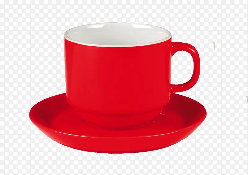 红色咖啡杯
