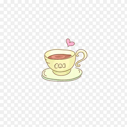 卡通手绘咖啡杯