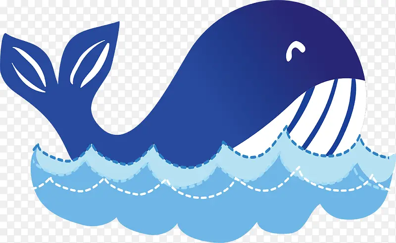矢量蓝色海豚