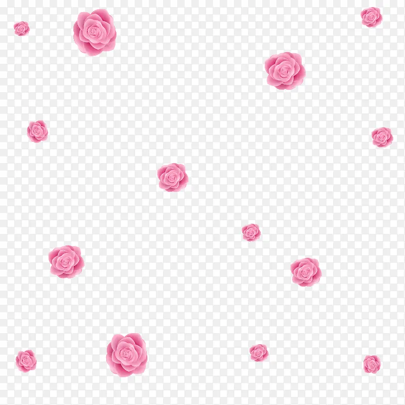粉色多层花朵创意