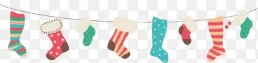 圣诞节圣诞袜装饰图案