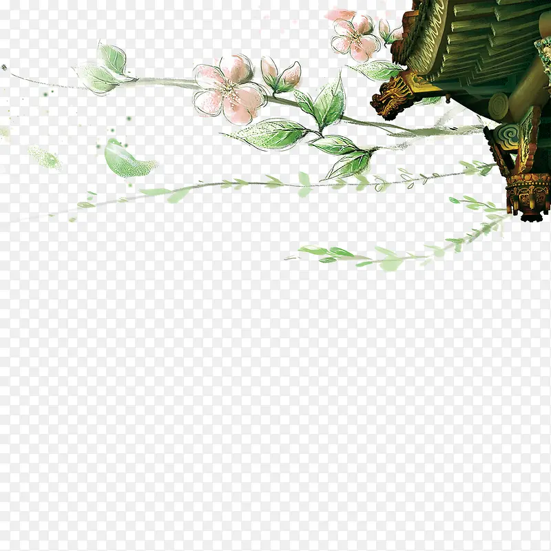 绿色现代节日装饰