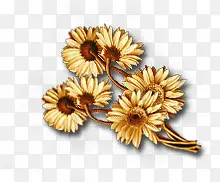 金色雏菊装饰
