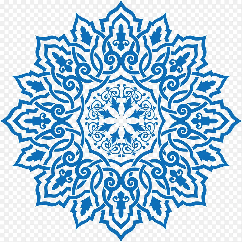 蓝色花朵矢量PNG图片素材下载_图片编号10334195-PNG素材网