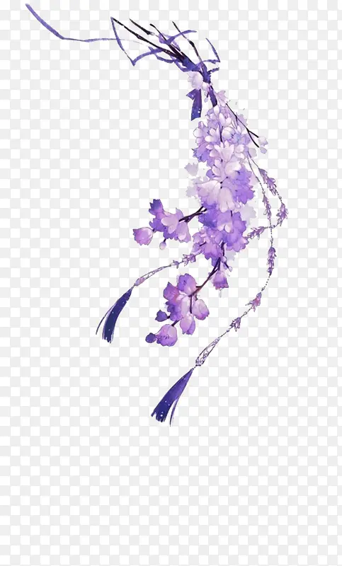 花束，紫藤花