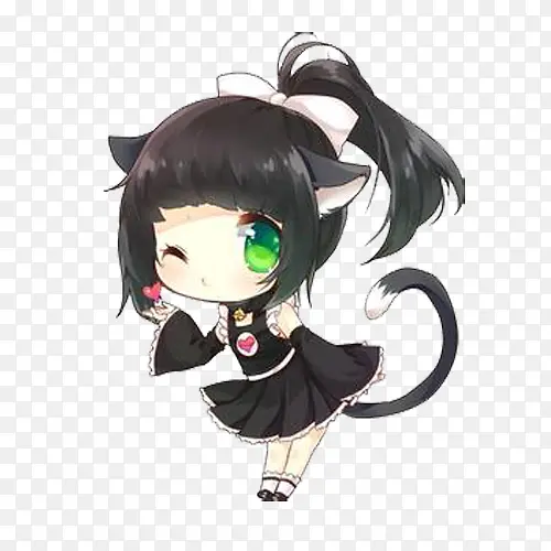 猫女小女孩