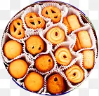 高清黄色饼干食品