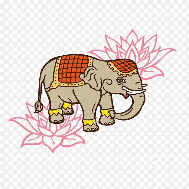 卡通泰国大象